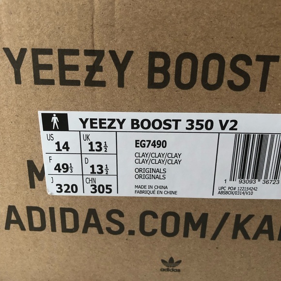 Adidas Yeezy 350 Boost Clay’s size 14 - Picture 6 of 6